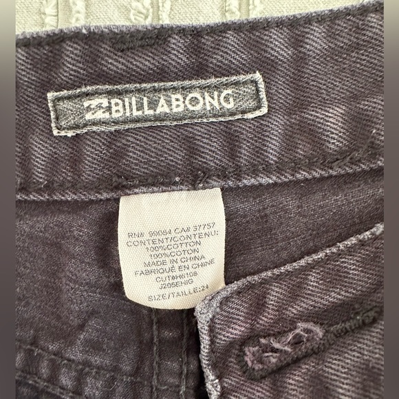Billabong women’s black jeans shorts - Picture 7 of 7